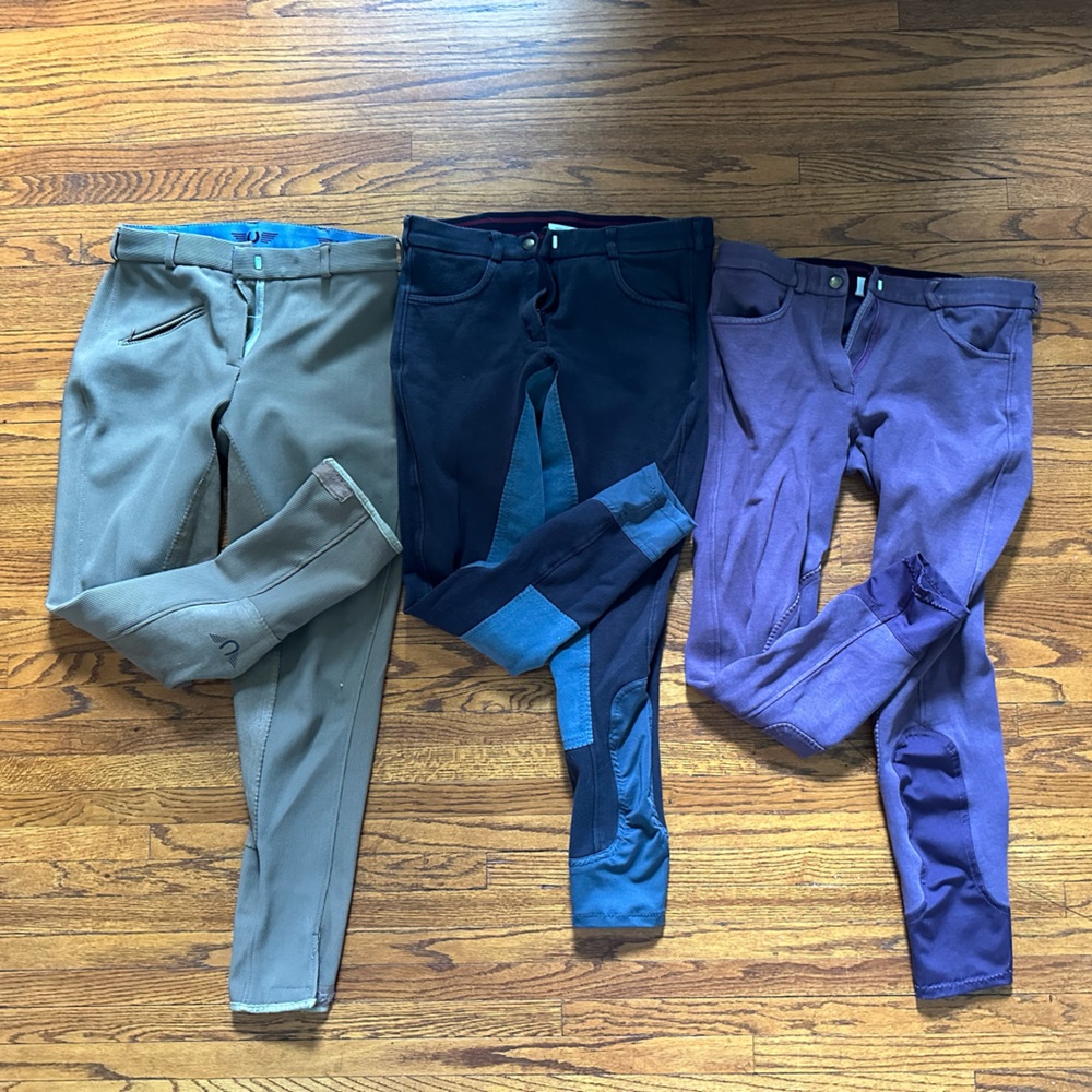 Bundle of 3 pairs of size 26 Breeches